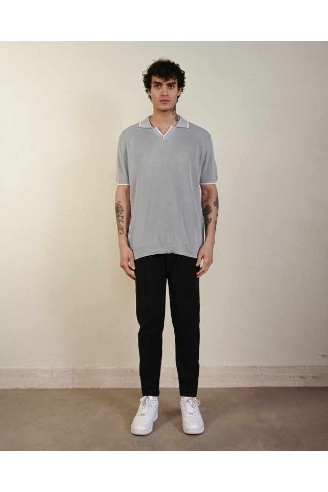 Oversize Premium Basic Triko T-shirt GRİ - M
