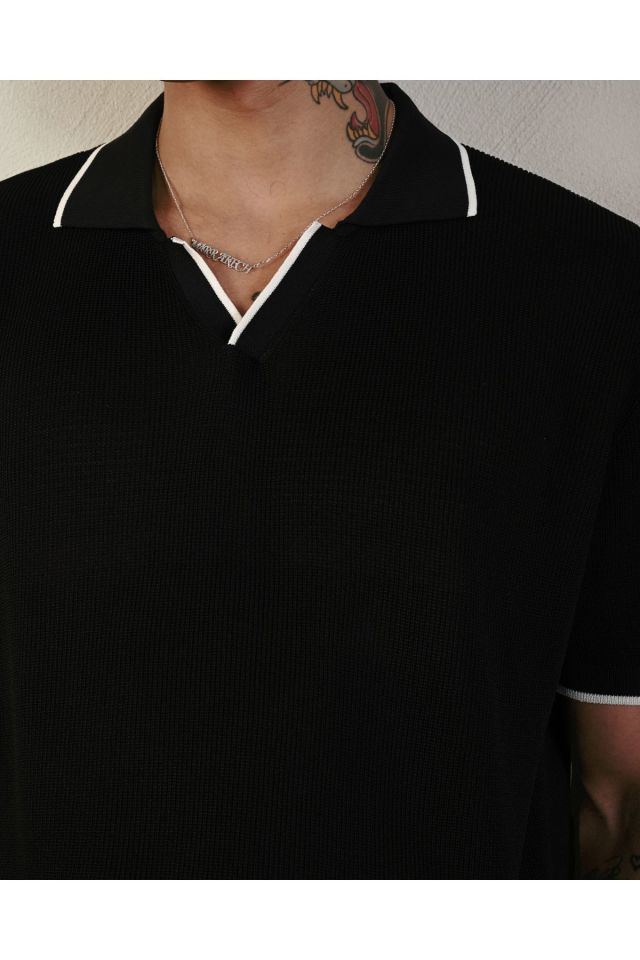 Oversize Premium Basic Triko T-shirt SİYAH - M