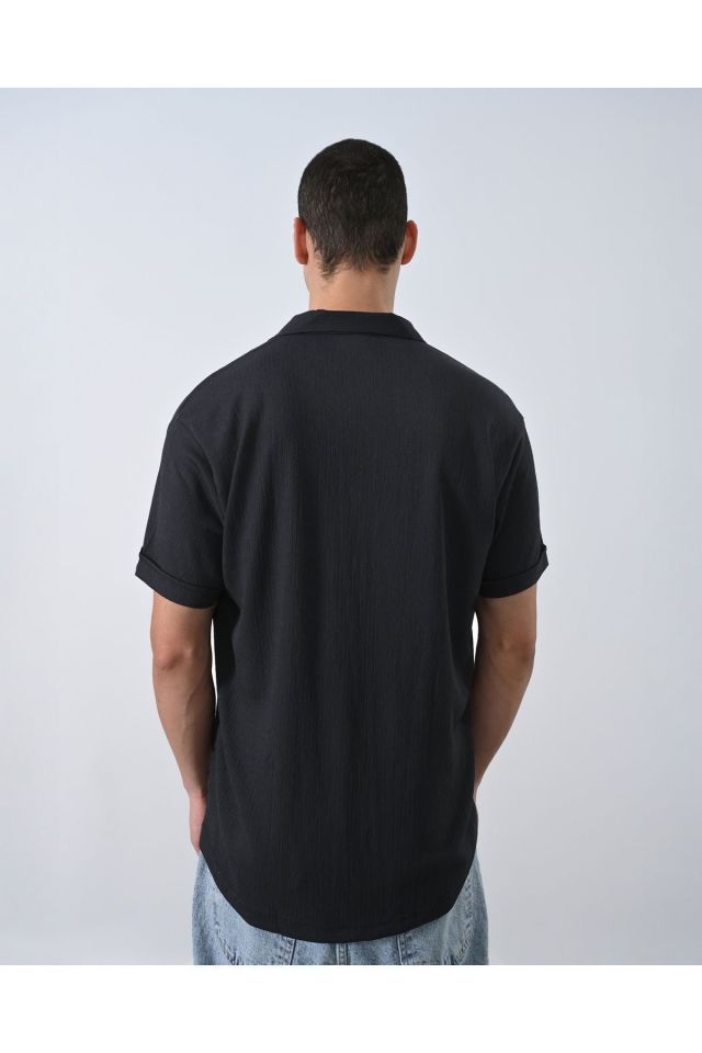 Oversize Rahat Kumaş Erkek Gömlek