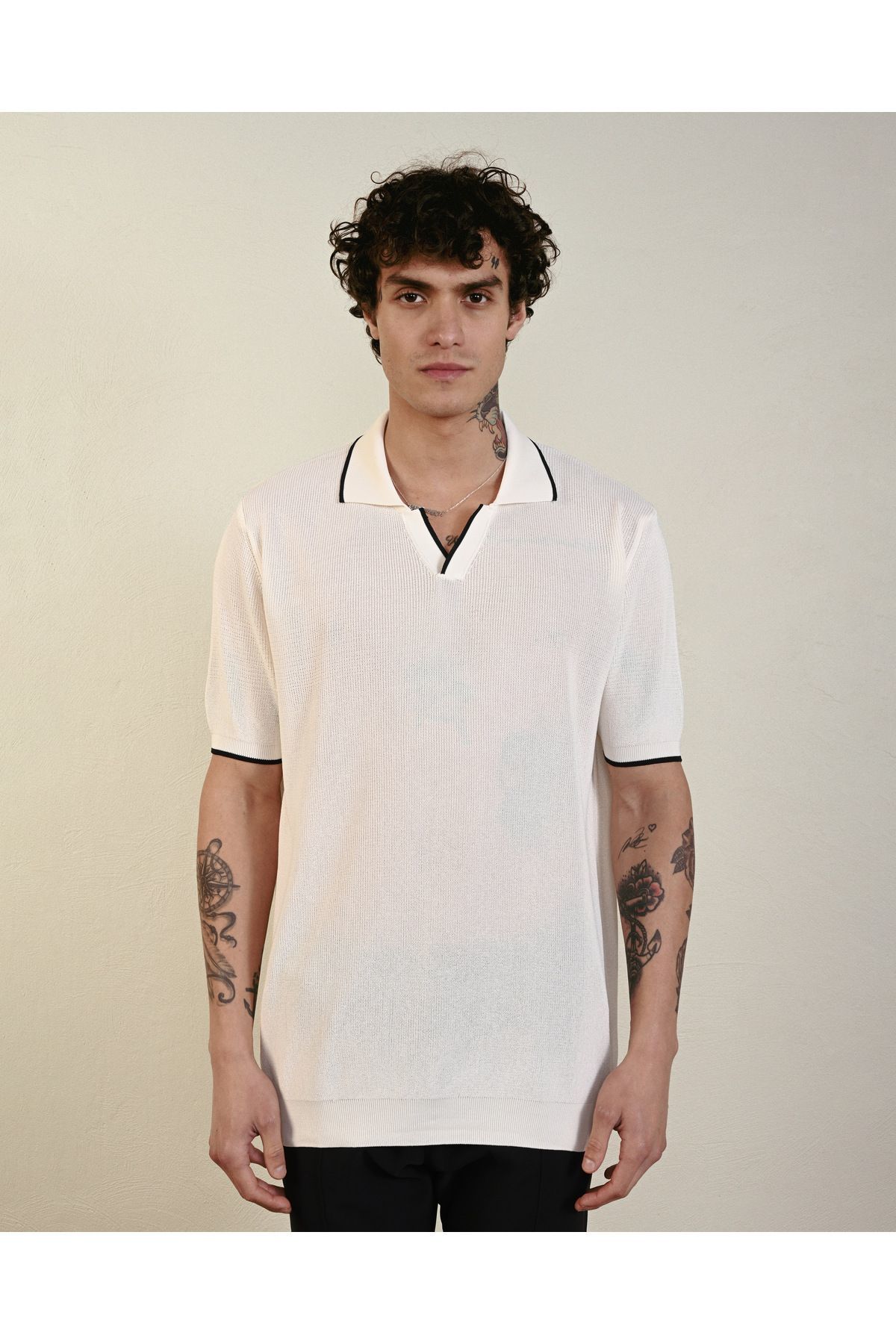 Oversize Premium Basic Triko T-shirt BEYAZ - S