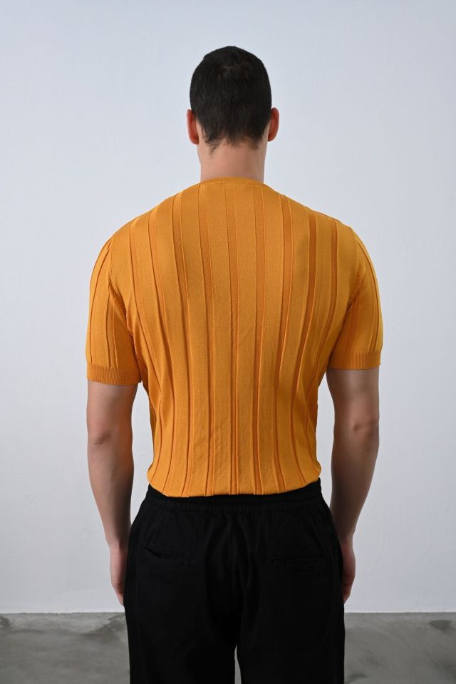Premium Şeritli Triko T-shirt