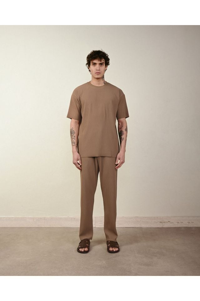 Fitilli Ottoman Erkek Alt Üst Oversize Takım
