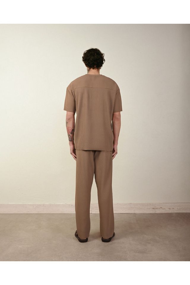 Fitilli Ottoman Erkek Alt Üst Oversize Takım