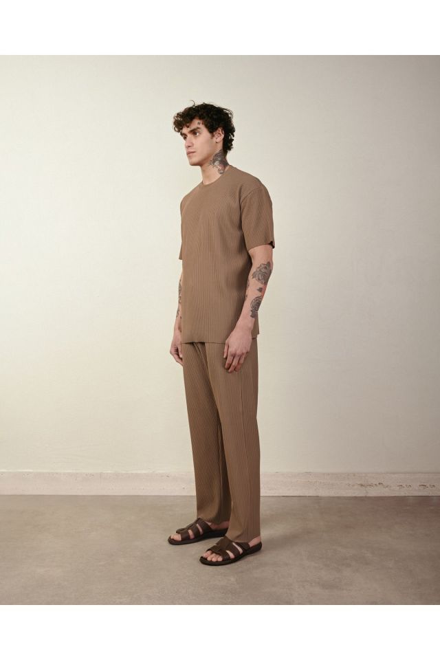 Fitilli Oversize Ottoman Pantolon