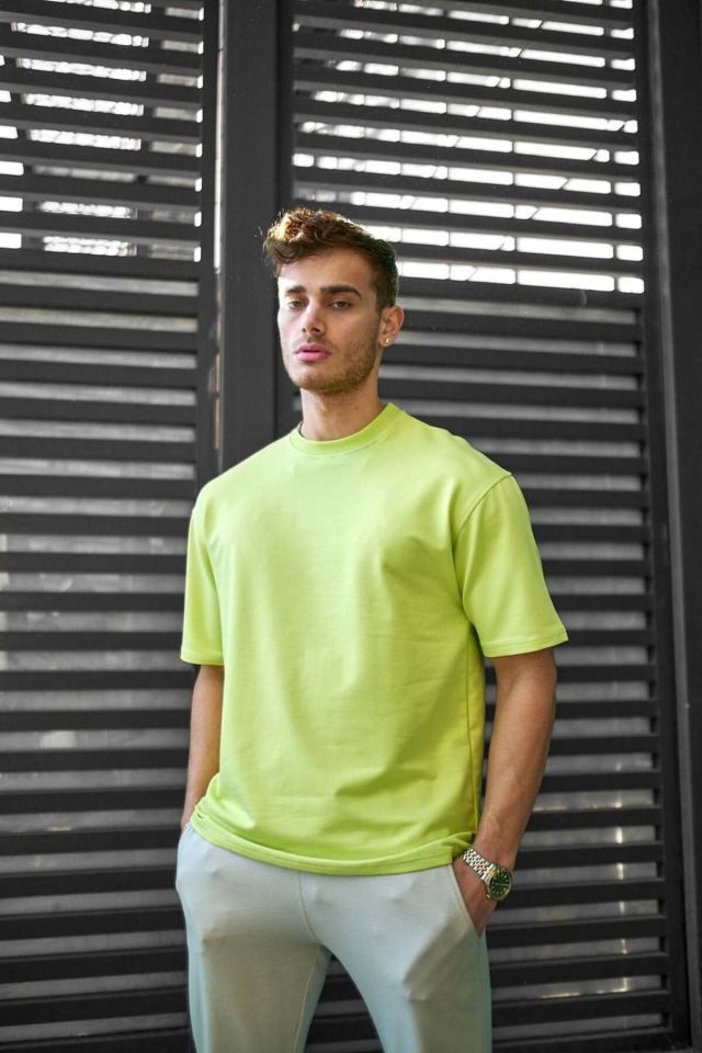 Pamuklu Unisex Oversize Basic T-shirt