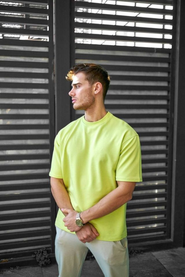 Pamuklu Unisex Oversize Basic T-shirt