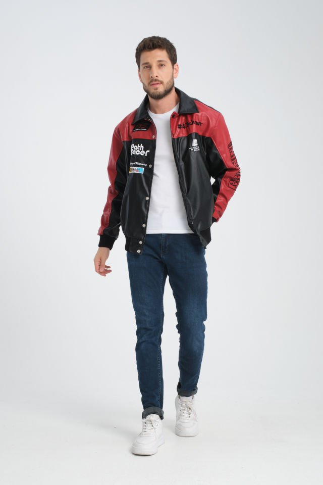 Deri Oversize Unisex Kolej Ceket