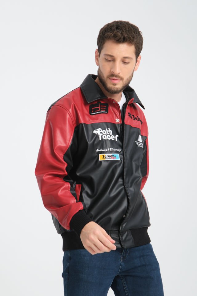 Deri Oversize Unisex Kolej Ceket