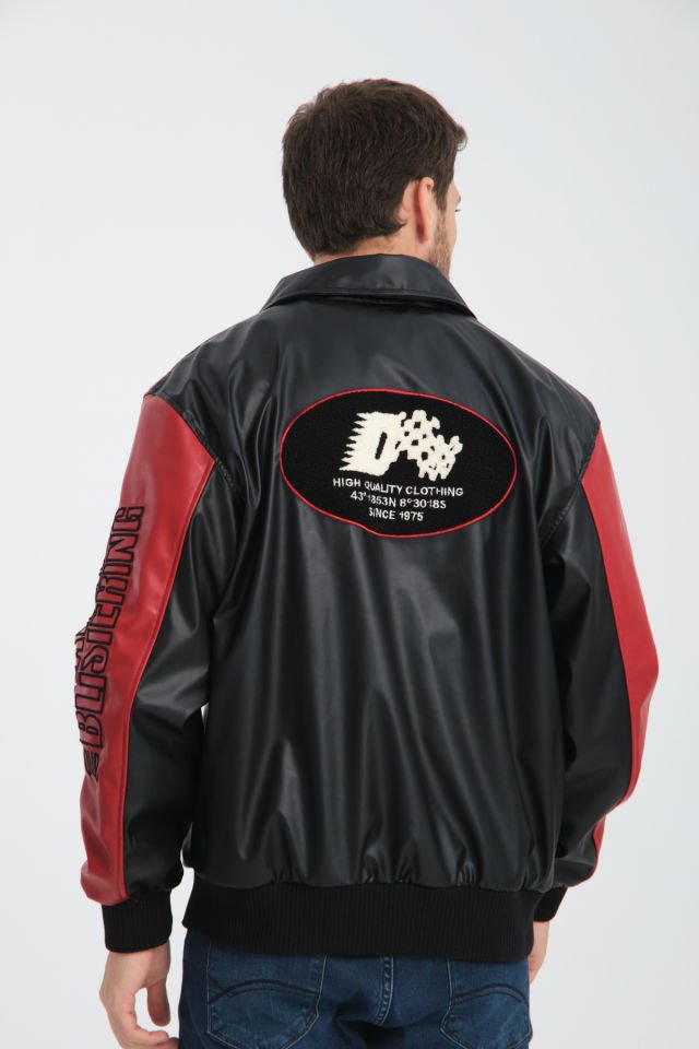 Deri Oversize Unisex Kolej Ceket