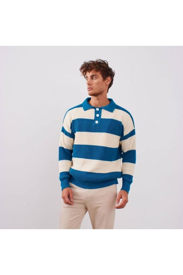 Unisex Oversize Örgü Triko Kazak