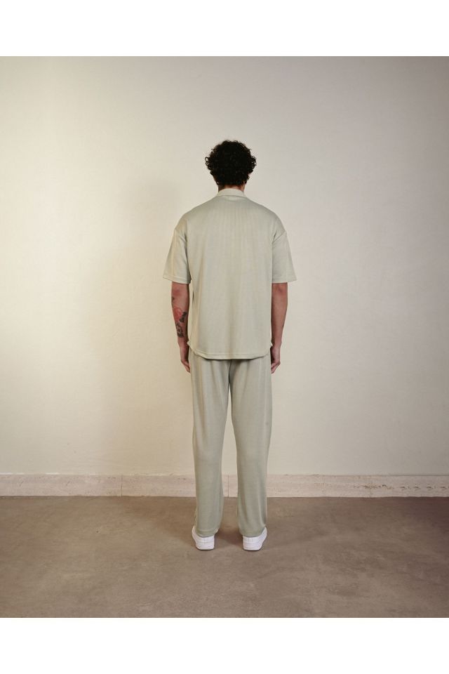 Unisex Örme Baggy Bol Eşofman Tarz Pantolon