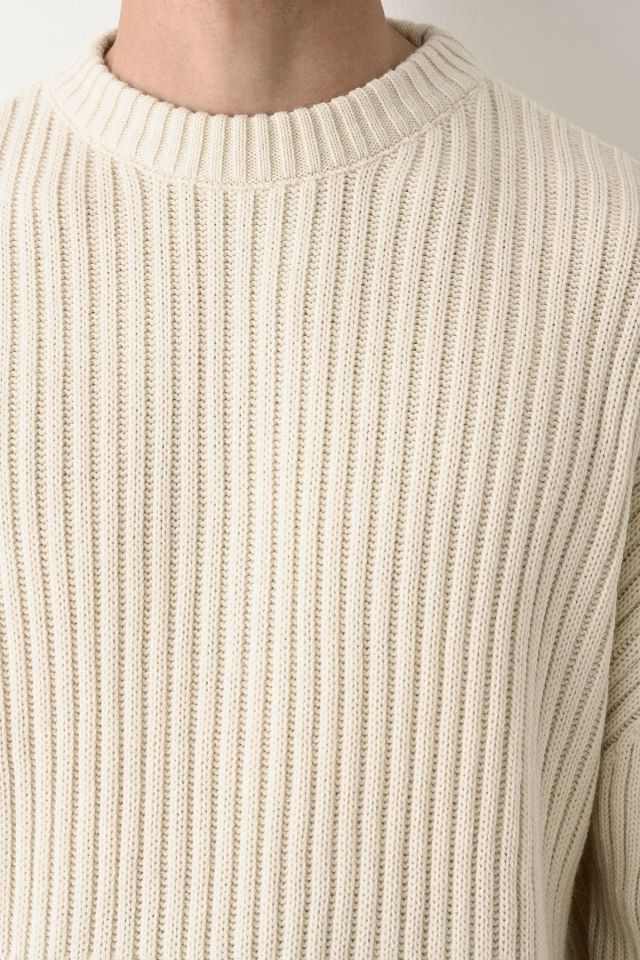 Oversize Kalın Fitilli Unisex Kazak