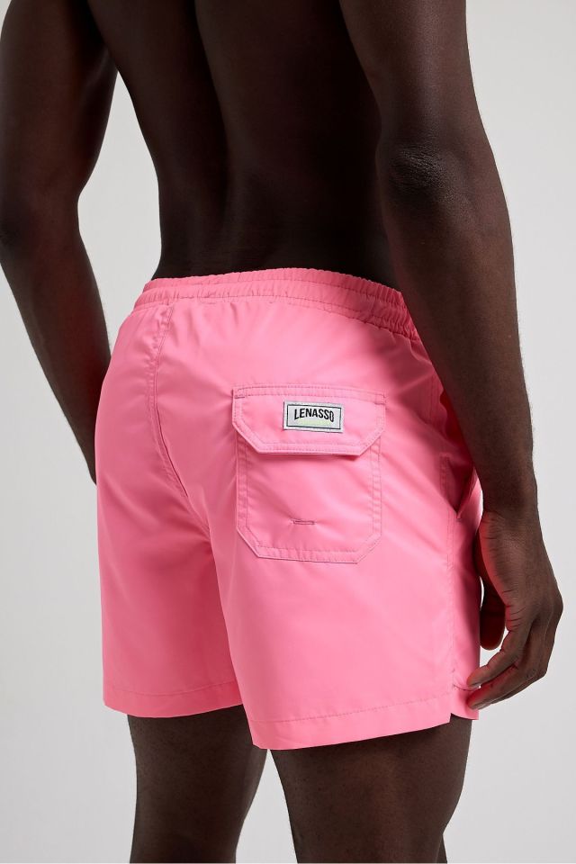 Regular Erkek 1. Kalite Deniz Şortu PEMBE - S