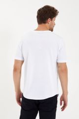 Standart Kesim Unisex Basic T-shirt BEYAZ - L