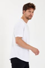 Standart Kesim Unisex Basic T-shirt BEYAZ - L
